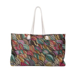 Abstract Wavy Lines Geometric Print Weekender Bag (S.e.P.T.™)