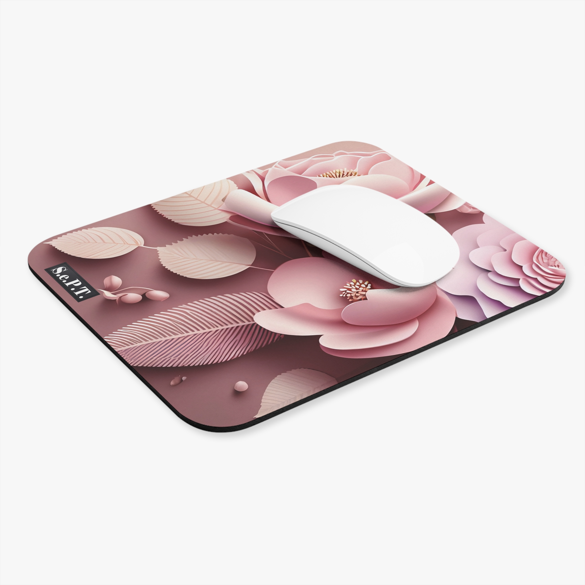 Floral Flowers (Design 101) - 9x8 Mouse Pad - (S.e.P.T.™)