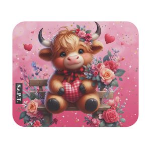 Valentine's Baby Highland Cow (Design 21) - 9x8 Mouse Pad - (S.e.P.T.™)