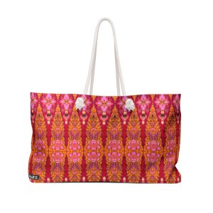 Bohemian Bright Fuchsia Geometric Weekender Bag (S.e.P.T.™)