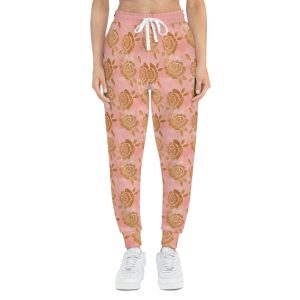 Rose Gold Foil Watercolor Print w/Treasure Pockets™ Athletic Joggers (S.e.P.T.™)