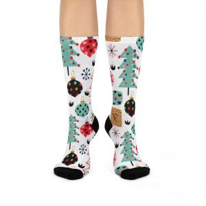 Holiday Cheer (Design #1) Cushioned Crew Socks (S.e.P.T.™)