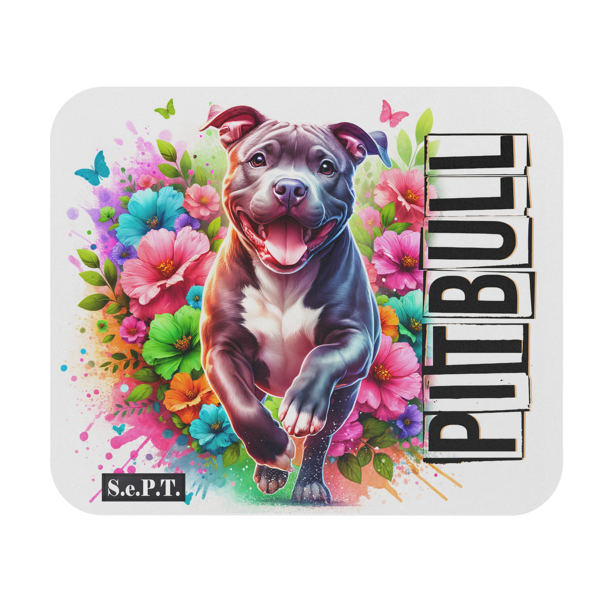 Dog Pitbull - 9x8 Mouse Pad - (S.e.P.T.™)
