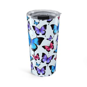 Multi-Color Butterfly Garden Print - Tumbler 20oz - (S.e.P.T.™)