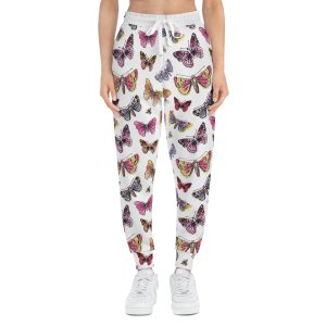 Flutter Watercolor Butterfly w/Treasure Pockets™ Athletic Joggers (S.e.P.T.™)