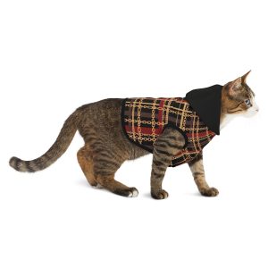 Regal Tartan Chain Plaid Print Cat Dog Pet Hoodie - (S.e.P.T.™)