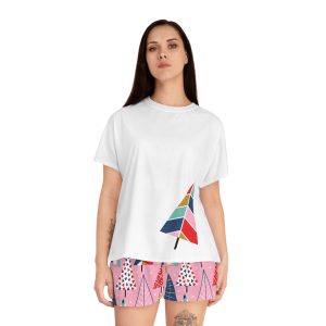 Pink Holiday Christmas Tree Women's Pajama Set (S.e.P.T.™)