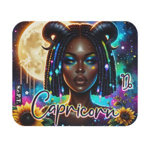 Capricorn (Black Woman) - 9x8 Mouse Pad - (S.e.P.T.™)