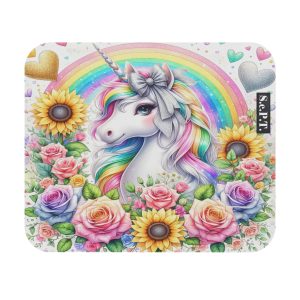 Floral Unicorn (Design 10) - 9x8 Mouse Pad - (S.e.P.T.™)