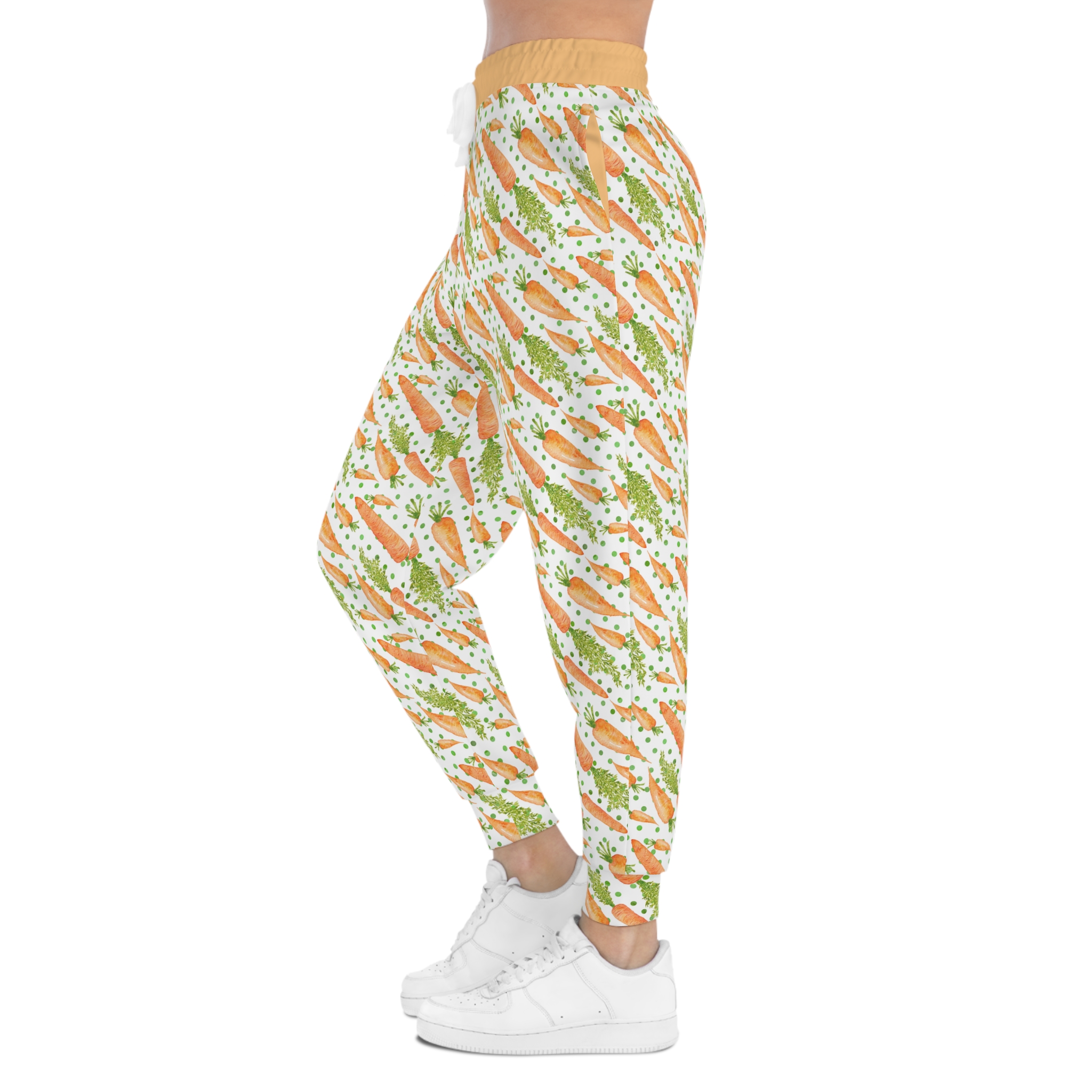 Whimsical Carrots Garden Print Novelty Athletic Joggers (S.e.P.T.™)