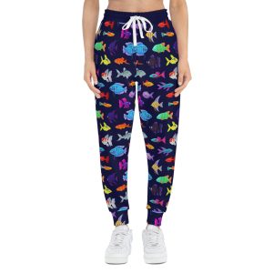Deep Sea Life Colorful Fish Pattern Athletic Joggers (S.e.P.T.™)
