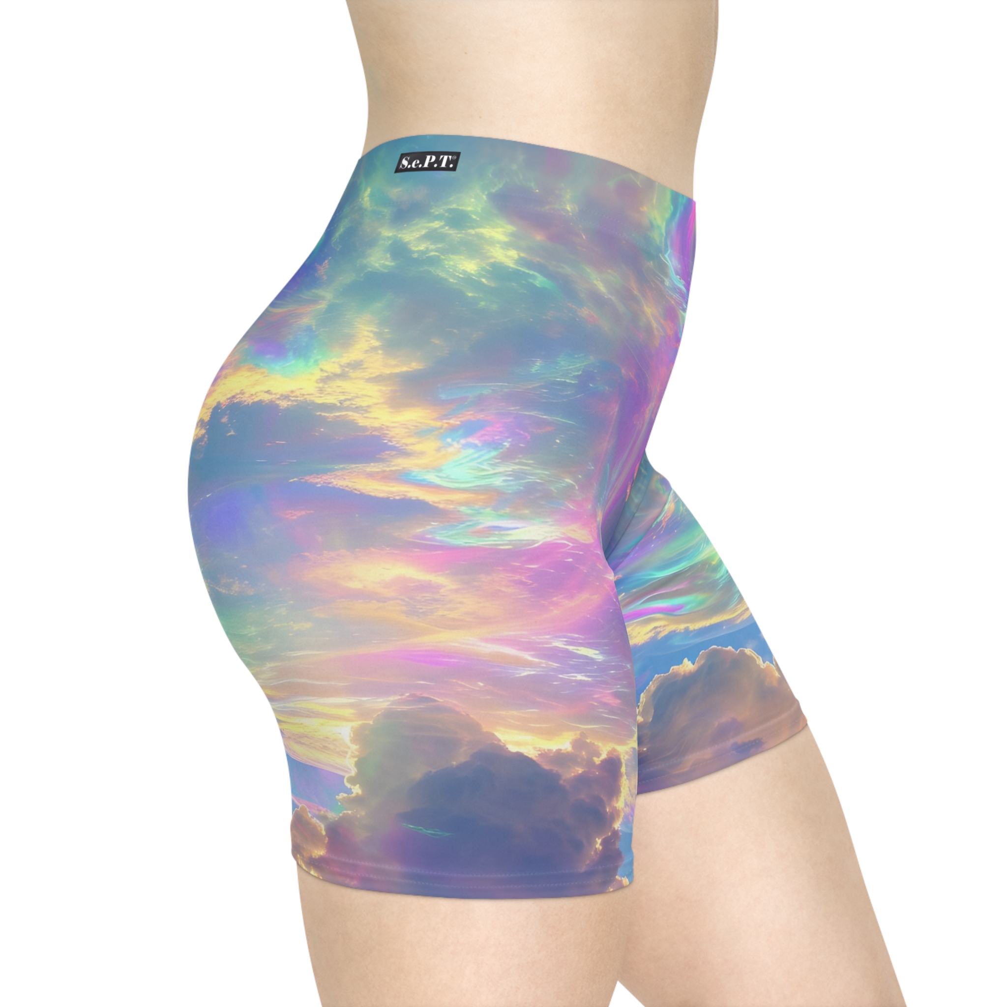 Ultimate Sky Rainbow Women's Biker Shorts (S.e.P.T.™)