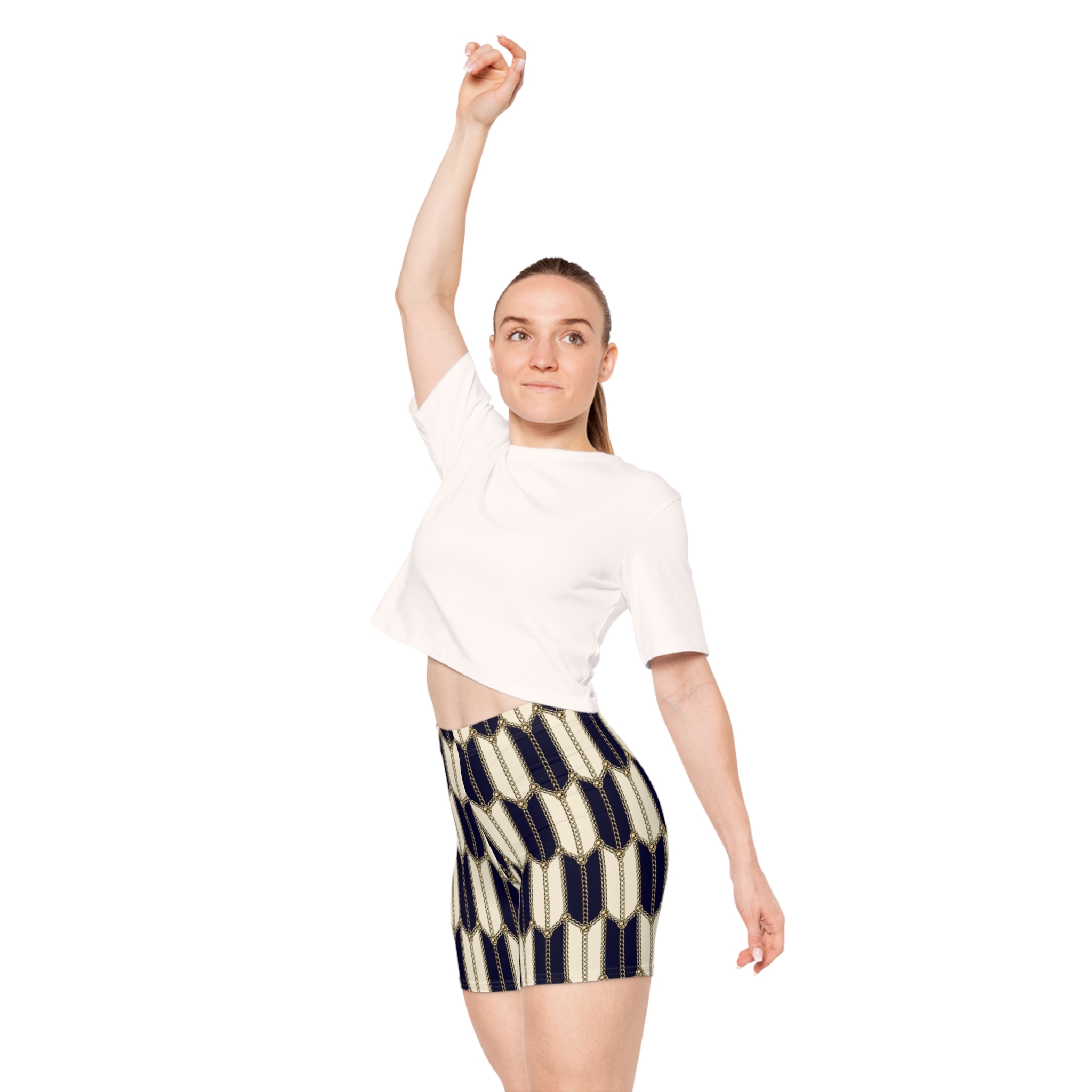 The Regent Stripe Women's Biker Shorts (S.e.P.T.™)