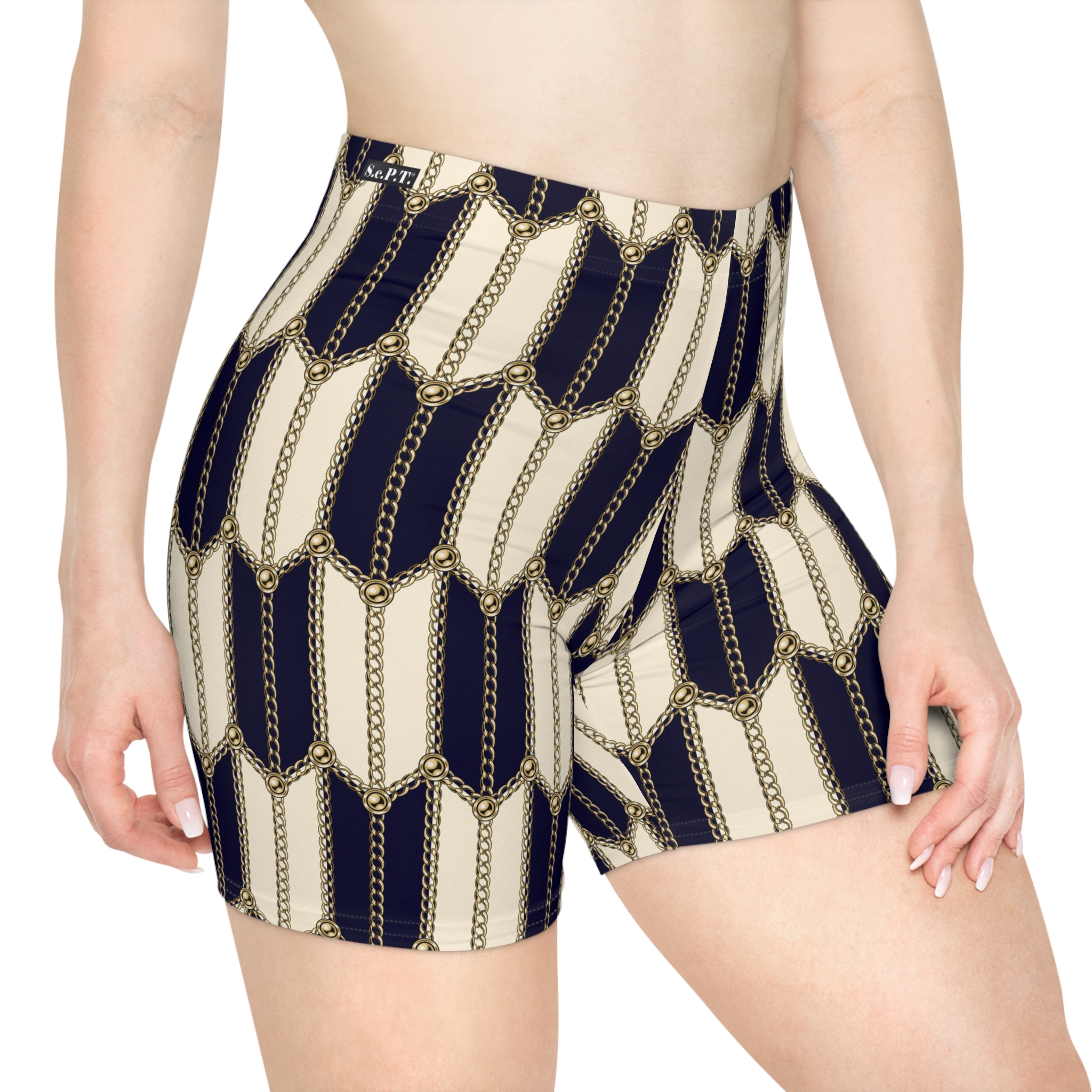 The Regent Stripe Women's Biker Shorts (S.e.P.T.™)