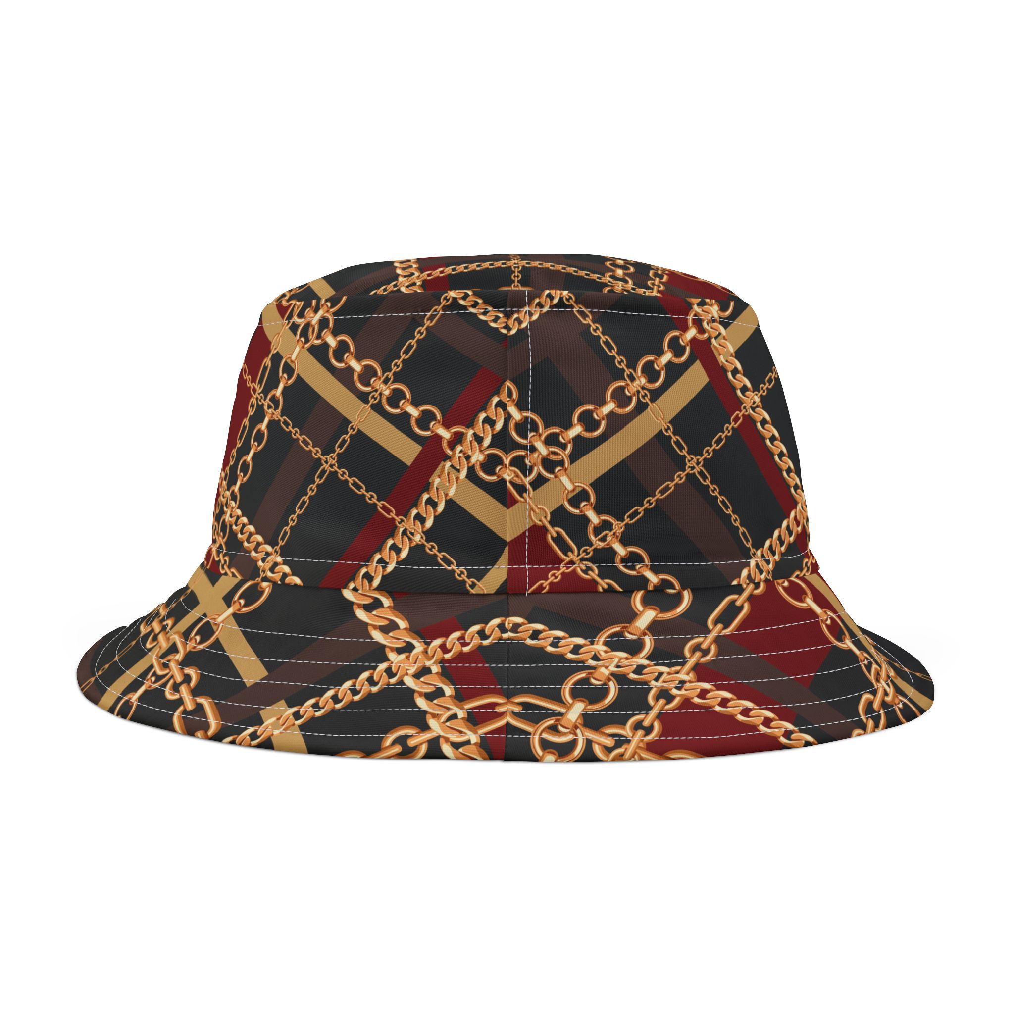 Regal Tartan Chain Plaid Print Bucket Hat (S.e.P.T.™)