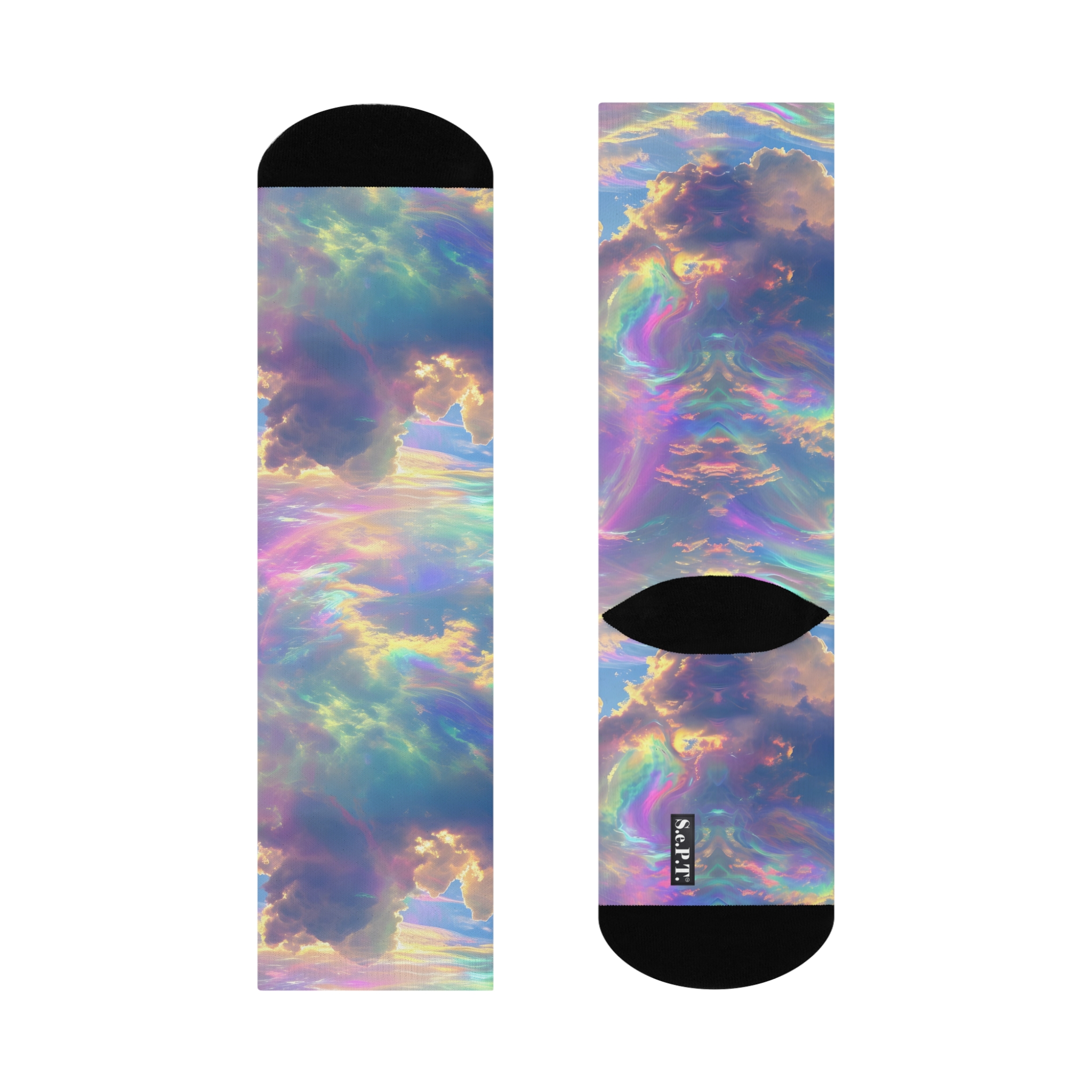 Ultimate Sky Rainbow Cushioned Crew Socks (S.e.P.T.™)