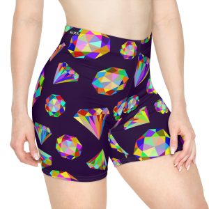 The Prismatic Diamond Glam Women's Biker Shorts (S.e.P.T.™)