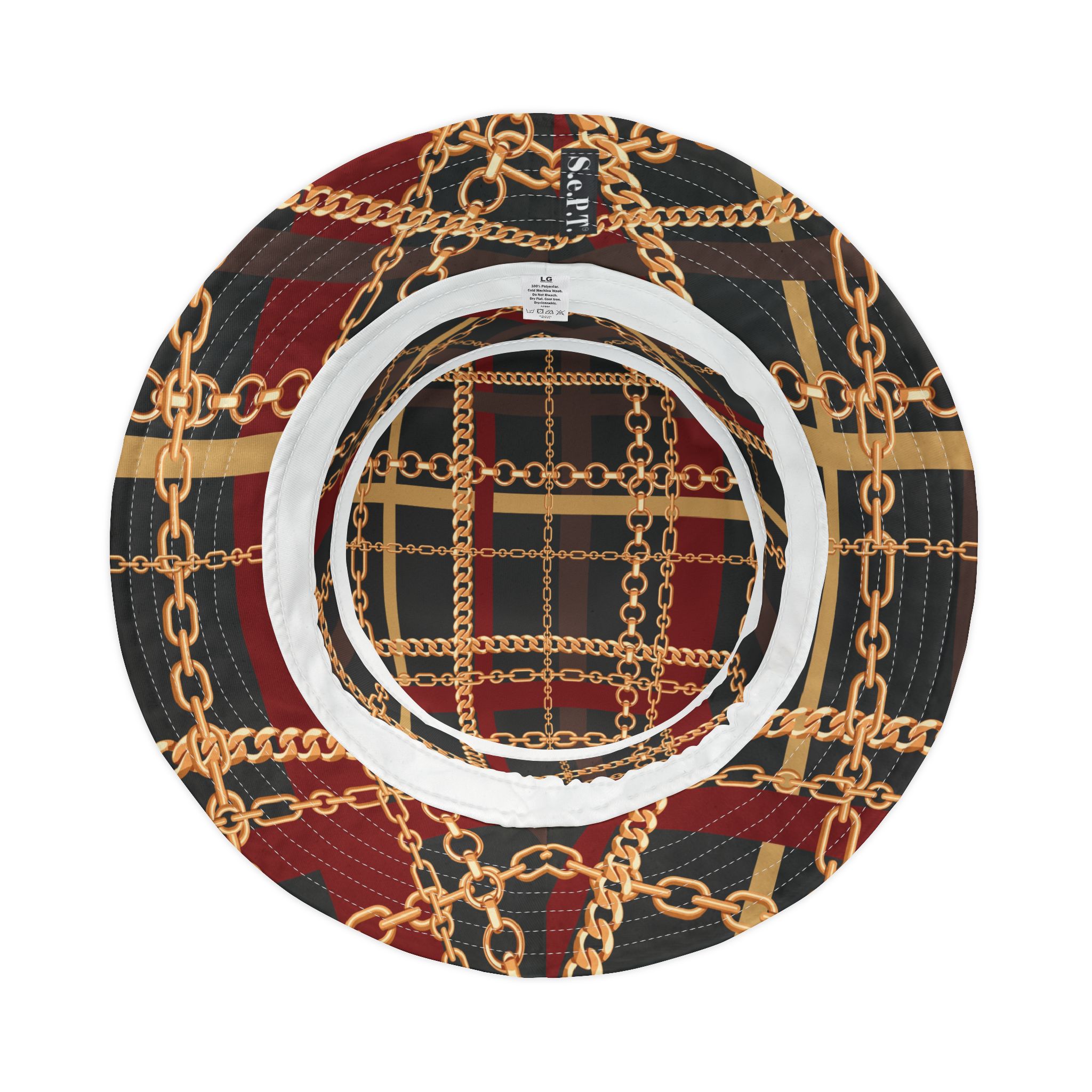 Regal Tartan Chain Plaid Print Bucket Hat (S.e.P.T.™)