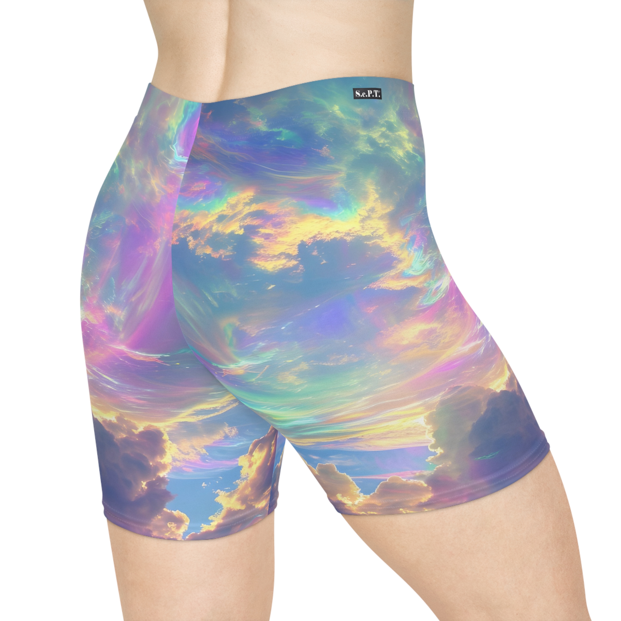 Ultimate Sky Rainbow Women's Biker Shorts (S.e.P.T.™)