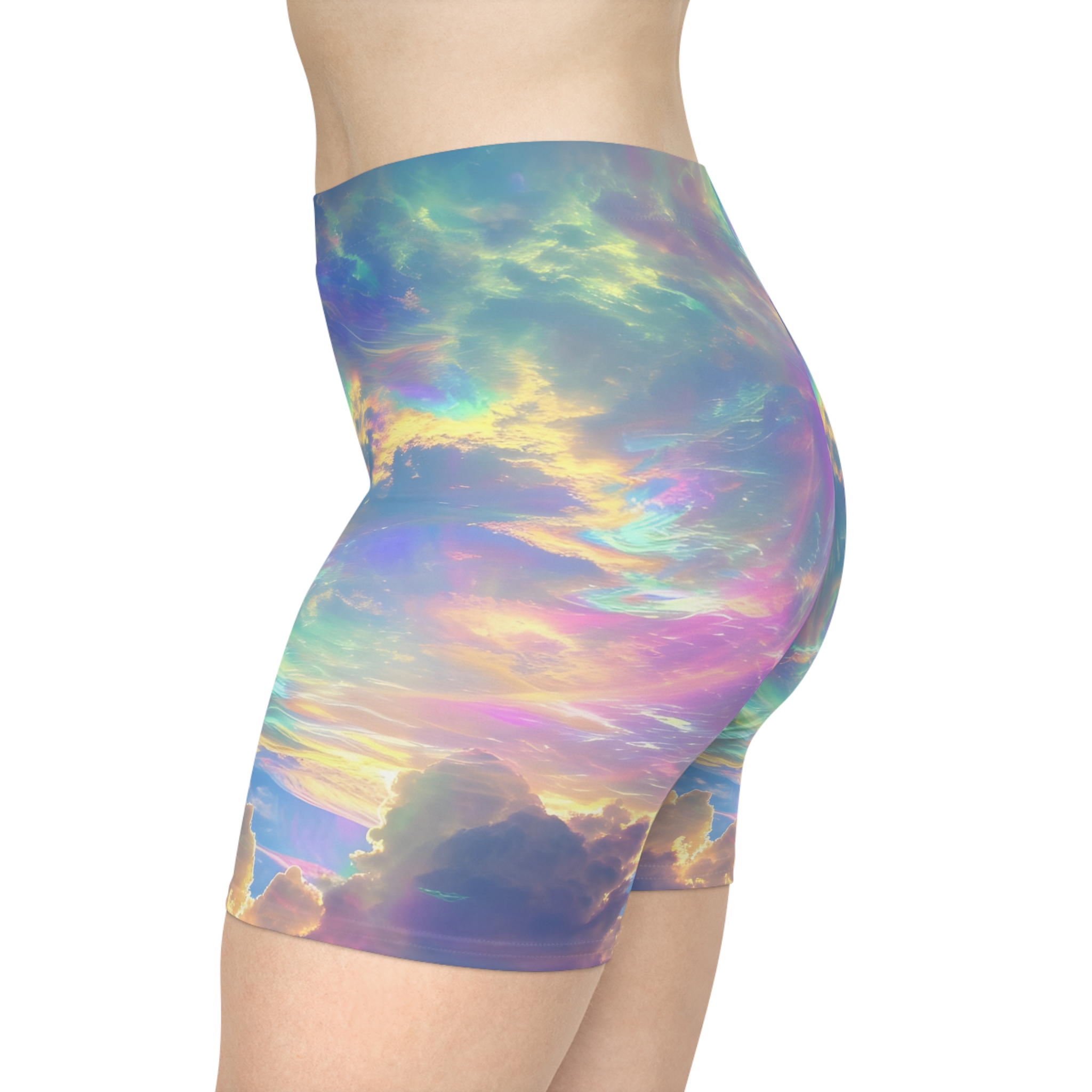 Ultimate Sky Rainbow Women's Biker Shorts (S.e.P.T.™)