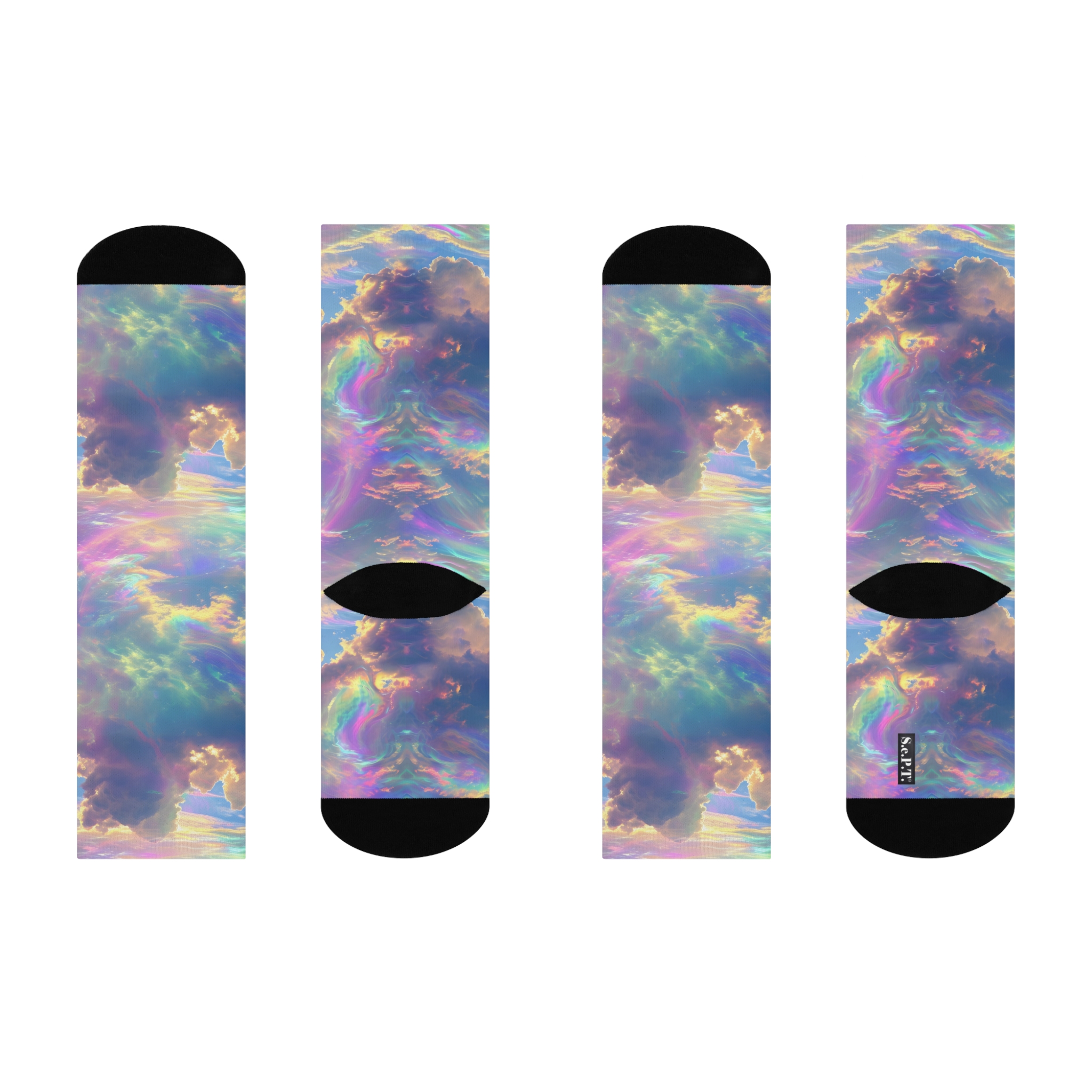 Ultimate Sky Rainbow Cushioned Crew Socks (S.e.P.T.™)