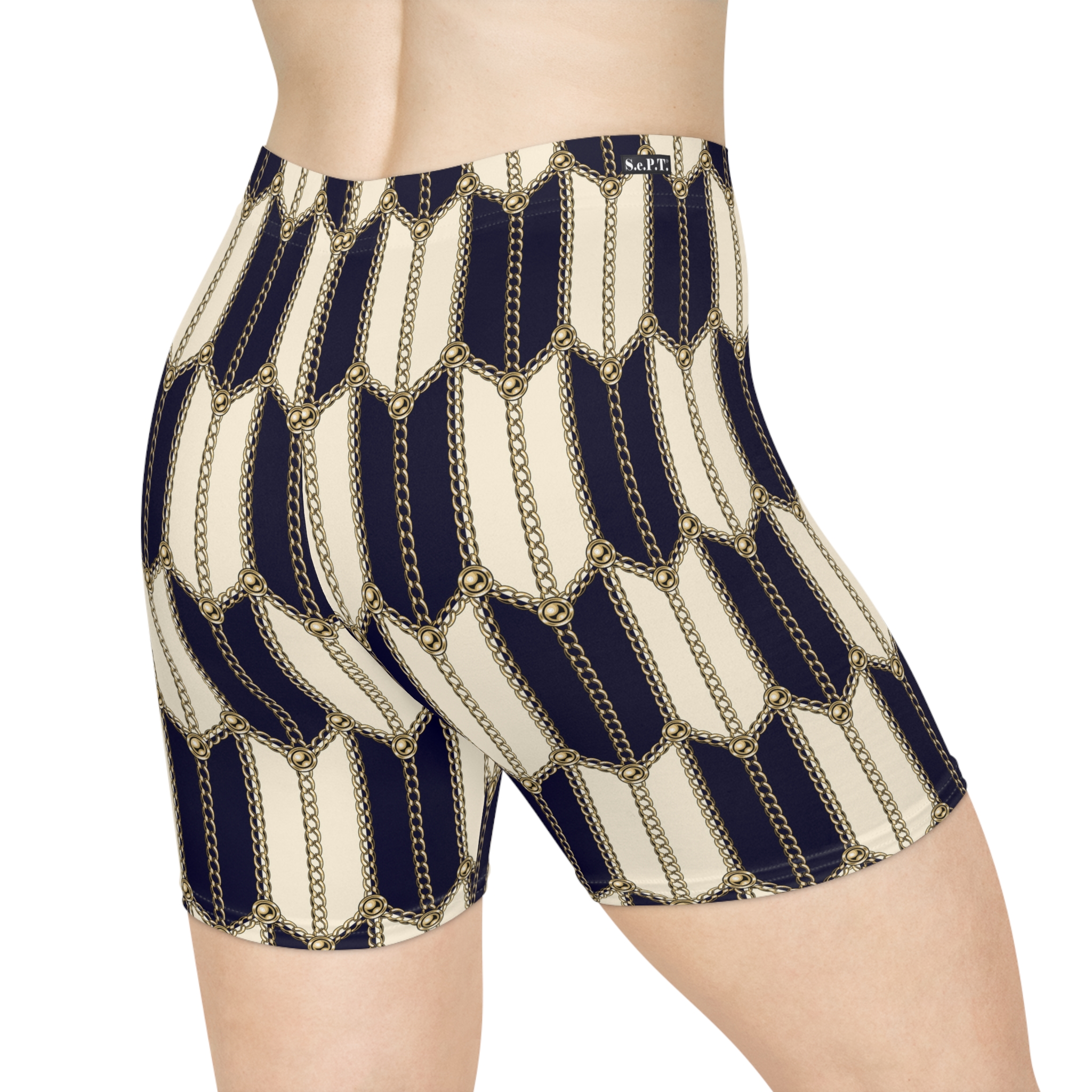 The Regent Stripe Women's Biker Shorts (S.e.P.T.™)