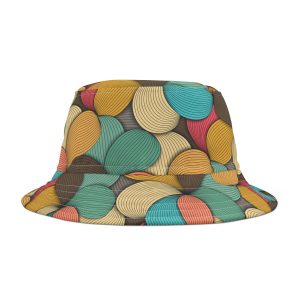 Mid-Century Modern Wavy Abstract Bucket Hat (S.e.P.T.™)