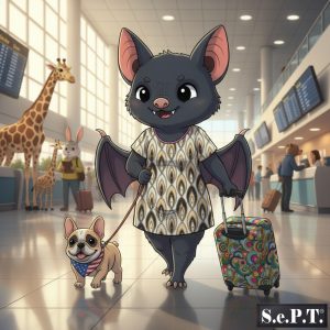 Betsy Bat™ & Frenchie at Airport Zoo (S.e.P.T.™)