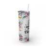 Only Morning Person On Christmas - 20oz Straight Tumbler w/ Straw - Image 3