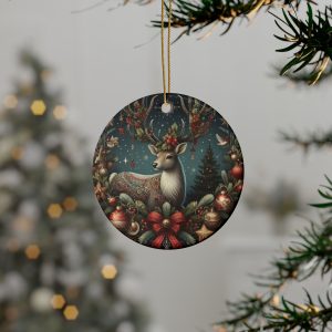 Christmas Deer Ceramic ORNAMENTS