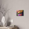 Floral Flowers (Design 137) -  10x8 Canvas Art Print - Image 4