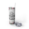 Only Morning Person On Christmas - 20oz Straight Tumbler w/ Straw - Image 2