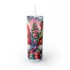 Holiday Winter Gnomes (Design 27) - 20oz Straight Tumbler w/ Straw - Image 4