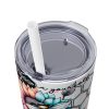 Bee Affirmation - 20oz Straight Tumbler w/ Straw - Image 6