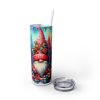 Holiday Winter Gnomes (Design 27) - 20oz Straight Tumbler w/ Straw - Image 2