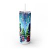 Christmas Gingerbread (Design 1) - 20oz Straight Tumbler w/ Straw - Image 4