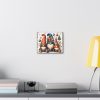 Happy Holidays Gnomes (Design 14) - 10x8 Canvas Art Print - Image 3