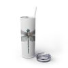 Dragonfly (Design 87) - 20oz Straight Tumbler w/ Straw - Image 2
