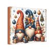 Happy Holidays Gnomes (Design 14) - 10x8 Canvas Art Print