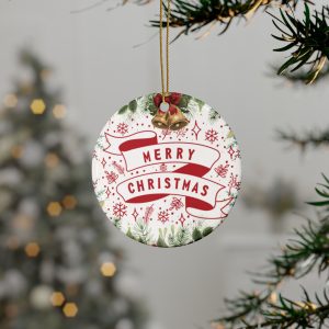 Merry Christmas Ceramic ORNAMENTS