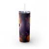 Halloween Baby Highland Cow (Design 1) - 20oz Straight Tumbler w/ Straw - Image 4