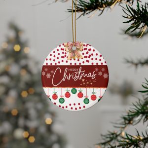 Festive Ceramic Christmas ORNAMENTS