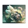 Floral Flowers (Design 90) -  10x8 Canvas Art Print - Image 2