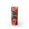 3D Black Woman (Design 20) - 20oz Straight Tumbler w/ Straw - Image 5