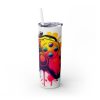 Gamer Controller (Design 2) - 20oz Straight Tumbler w/ Straw - Image 5