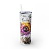 Bee Affirmation - 20oz Straight Tumbler w/ Straw - Image 5