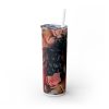 3D Black Woman (Design 1) - 20oz Straight Tumbler w/ Straw - Image 3