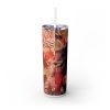 3D Black Woman (Design 1) - 20oz Straight Tumbler w/ Straw - Image 4