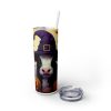 Halloween Baby Highland Cow (Design 1) - 20oz Straight Tumbler w/ Straw - Image 2