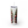 Holiday Winter Gnomes (Design 10) - 20oz Straight Tumbler w/ Straw - Image 4